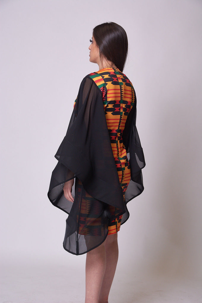 Women's Elegant Kente Print Dress | V KENTAY