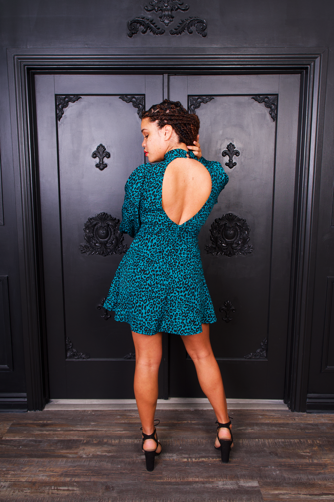 Women's Leopard Print Dress | V KENTAY